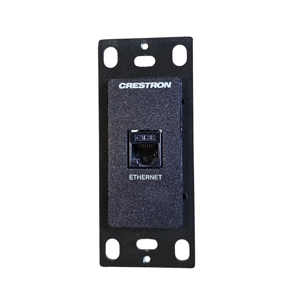 Crestron MP-WP183-B Media Presentation Wall Plate Ethernet RJ45 Black 6505203
